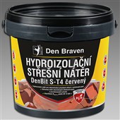 DEN BRAVEN Střešní hydroizolační nátěr DenBit S-T4 červenohnědý 5kg DEN BRAVEN Střešní hydroizolační nátěr DenBit S-T4 červenohnědý 5kg